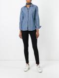 embroidered denim shirt