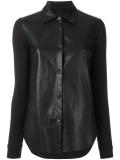 contrast panel shirt
