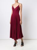 pleated cami dress