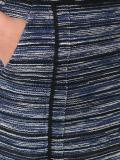 melange stripe mini skirt