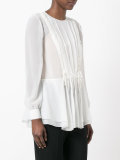 sheer ruffle blouse 