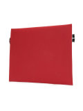 logo strap zipped clutch