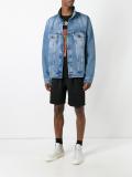 'Diagonal Spray' denim jacket