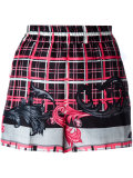 checkered baroque shorts