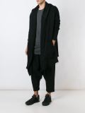 long hooded cardigan