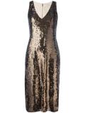 sequined V-neck dress