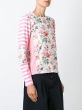 floral longsleeved knitted top