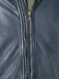 high neck leather jacket