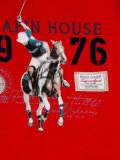 polo print T-shirt