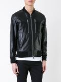 chest zip pockets bomber jacket
