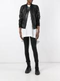leather bomber jacket