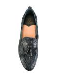 interlaced leather mocassins
