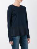ruffled hem sweatshirt 