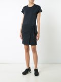 wrapped waist T-shirt dress