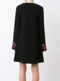 floral embroidery dress
