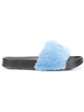fur slidder sandals 