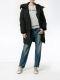 zipped hooded jacket