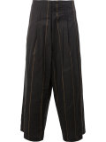 cropped wide leg trousers