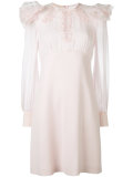 ruffle sleeve cocktail dress