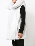 oversized hooded gilet