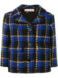 three-dimensional checked jacket