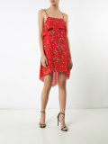 floral print layered dress