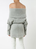 off-the-shoulder oversized sweater
