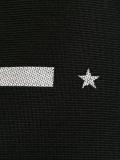 star and stripe embroidered tie