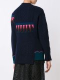 Nordic intarsia patchwork sweater