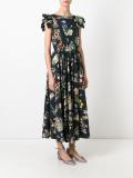 printed flared dress