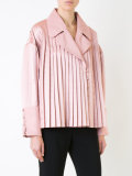 pleated trim jacket 
