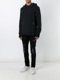 distressed effect skinny jeans