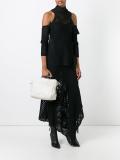 metallic double handles tote