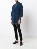 three-quarters sleeve denim jacket