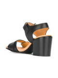 chunky heel buckled sandals