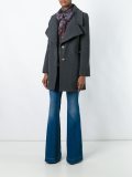 button front short coat