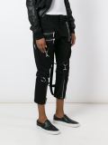 'Icon'带饰牛仔裤