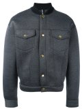 buttoned bomber jacket 