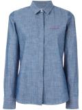 embroidered denim shirt