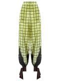 high-waisted trousers