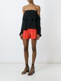 box pleat shorts