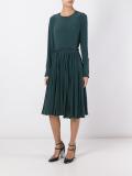 pleated dress
