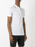 contrast collar polo shirt