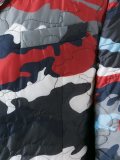 runway padded camouflage blazer