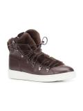 shearling lined hi-top sneakers