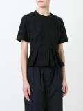 pleated peplum top