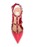 ‘Rockstud Rolling Noir’高跟鞋