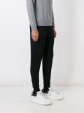 embroidered lightning bolt track pants