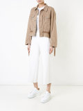 denim lace-up jacket 
