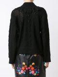 fringed neck jumper